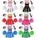 Girls zombie cheerleader children school fancy dress costume halloween teen kids
