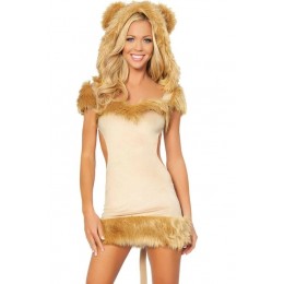 Halloween Sexy Lingerie Costumes Mascot Adult Fancy Dress Party Supply Carnival Courageous Lioness Costume