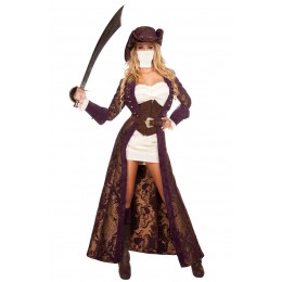 Halloween Sexy Lingerie Costumes Wholesale Decadent Priate Diva Costume with Face Mask  Halloween Sexy Lingerie Costumes Wholesale Decadent Priate Diva Costume with Face Mask