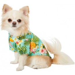 Pineapple Hawaiian Camp Dog & Cat Shirt  Pineapple Hawaiian Camp Dog & Cat Shirt