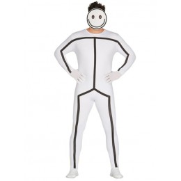 Superhero Comic Costumes Wholesale Zentai Suits Stick Man Costume for Adult Cosplay Costume