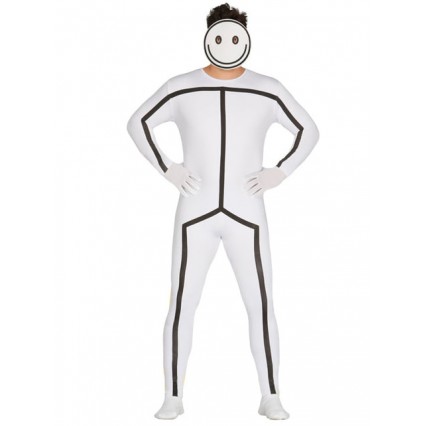 Superhero Comic Costumes Wholesale Zentai Suits Stick Man Costume for Adult Cosplay Costume  Superhero Comic Costumes Wholesale Zentai Suits Stick Man Costume for Adult Cosplay Costume