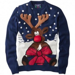 Unisex 3D Elk Horn Ugly Christmas Sweater Wholesale from China Manufacturer Supplier