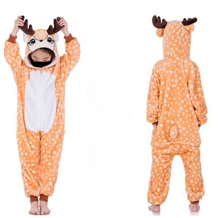 Deer Jumpsuit Onesies Kigurumis For Kids Boy Girl Pajamas Flannel Button Style Onesie Cute Funny Animal Suit Christmas Festival Gift Deer Jumpsuit Onesies Kigurumis For Kids Boy Girl Pajamas Flannel Button Style Onesie Cute Funny Animal Suit Christmas Festival Gift