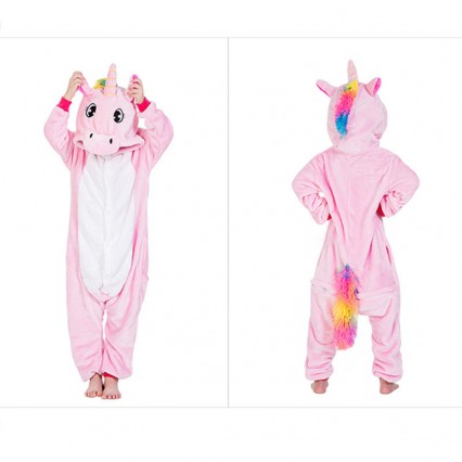 Pink Unicorn Jumpsuit Onesies Kigurumis For Kids Boy Girl Pajamas Flannel Button Style Onesie Cute Funny Animal Suit Christmas Festival Gift Pink Unicorn Jumpsuit Onesies Kigurumis For Kids Boy Girl Pajamas Flannel Button Style Onesie Cute Funny Animal Suit Christmas Festival Gift