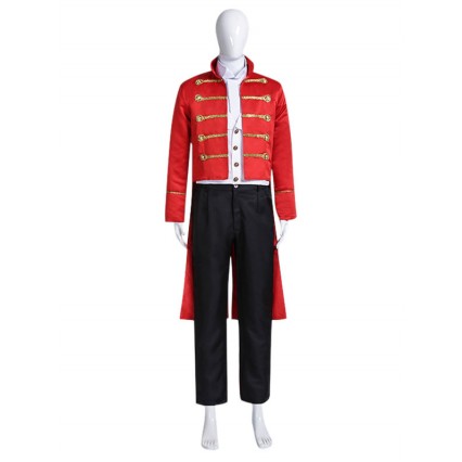 Carnival Circus Costume Red Men's Shirt Overcoat Set Polyester Carnival Holidays Costumes Wholesale