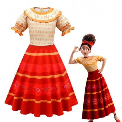 Carnival Encanto Dolores TV Movie Cosplay Girls Princess Dress Party Clothes Costumes Carnival Encanto Dolores TV Movie Cosplay Girls Princess Dress Party Clothes Costumes