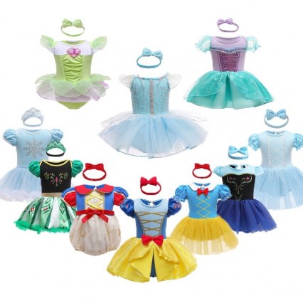 Halloween Girls Princess Romper 1 2 Year Old Birthday Dress Fancy Fairy Clothes for Newborns Elsa Ariel Rapunzel Belle Dress Up Halloween Girls Princess Romper 1 2 Year Old Birthday Dress Fancy Fairy Clothes for Newborns Elsa Ariel Rapunzel Belle Dress Up