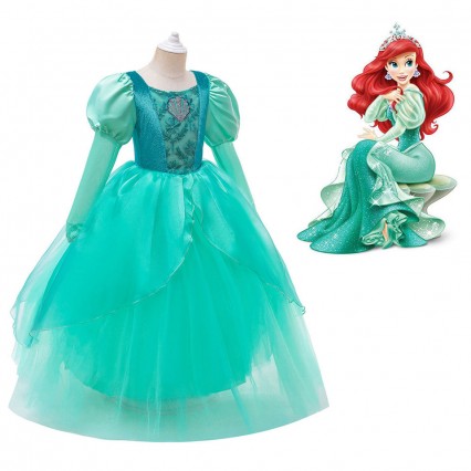 Halloween Mermaid Costume for Girls Princess Ariel Ball Gown Children Kids Party Frocks Embroidery Carnival Party Dresses Halloween Mermaid Costume for Girls Princess Ariel Ball Gown Children Kids Party Frocks Embroidery Carnival Party Dresses