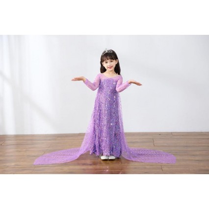 Baige Blue Elsa Sequined Girl Kids Halloween Cosplay Costume Elsa Ana Princess Dress Baige Blue Elsa Sequined Girl Kids Halloween Cosplay Costume Elsa Ana Princess Dress