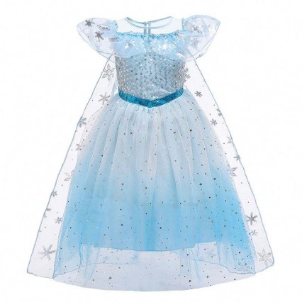 BAIGE Cosplay Party Dress Up Belle Princess Girls Dress Costume Princess Elsa Anna Halloween Fairy Kids Fancy Dress BX1683