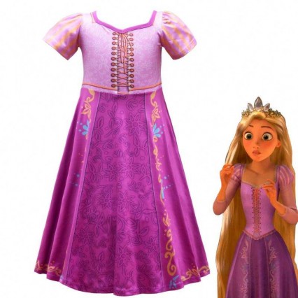 Baige New Kids Fancy Dress Costumes Elsa Anna Long Puffy Halloween Party Dress With Cape BXDCPF Baige New Kids Fancy Dress Costumes Elsa Anna Long Puffy Halloween Party Dress With Cape BXDCPF