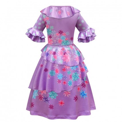 Carnival Cosplay Kids Girls Party Encanto Madrigal Outfits Halloween Mirabel Dress Costumes Carnival Cosplay Kids Girls Party Encanto Madrigal Outfits Halloween Mirabel Dress Costumes