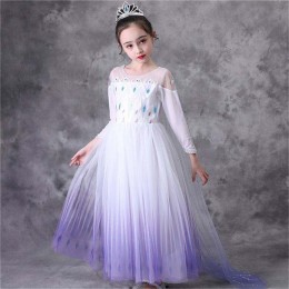 COS110 Girls Dresses Princess Cosplay Elsa Dress Halloween Clothing Fancy TV & Movie Costume Kids