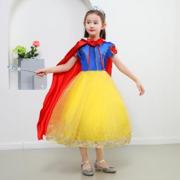 Girls Dress Princess Costume Children Cosplay Party Disfraz Kids Halloween Robe Fille