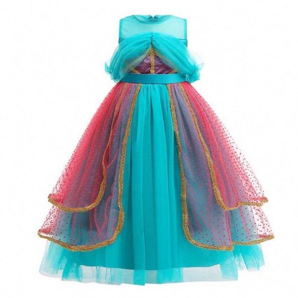 Halloween Carnival Children's Party Cosplay Princess Jasmine Dress HCAL-003 Halloween Carnival Children's Party Cosplay Princess Jasmine Dress HCAL-003