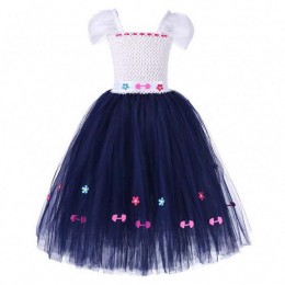 Halloween Clothes Kids Crochet Tulle Fluffy Flower Encanto Mirabel Tutu Dress HCIS-015