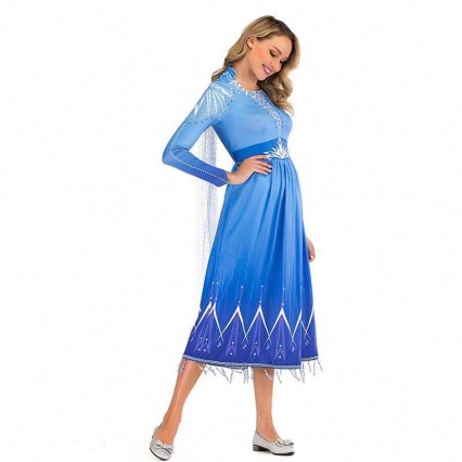 new product ideas 2022 Elsa Act 2 Halloween Cosplay Elsa Adult Costume for Women SZAC-005 new product ideas 2022 Elsa Act 2 Halloween Cosplay Elsa Adult Costume for Women SZAC-005