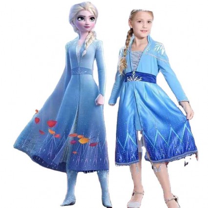 Newest Kids Celebrities Clothes Princess Elsa Wear Dress Halloween Costumes For Girls Newest Kids Celebrities Clothes Princess Elsa Wear Dress Halloween Costumes For Girls