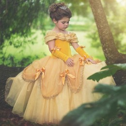 Princess Costume Little Girls Cosplay Dress Children's Disfraz Robe Kids Halloween Clothes