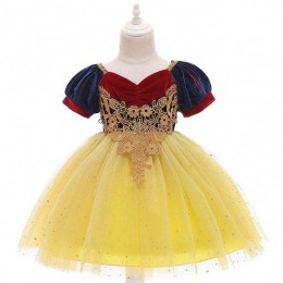 2020 New Sequined Snow White Princess Skirt Newborn Baby Girl Halloween Costume D0693