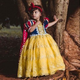 2021 Fancy Girl Princess Dress Halloween and Christmas Snow White Cosplay Fancy Dress BX0622