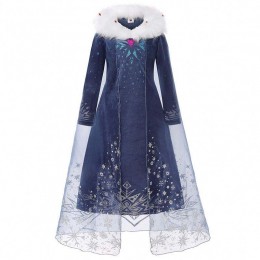 Baige European and American girls Elsa Anna Girl Princess Christmas Kids Winter Dress BX1736