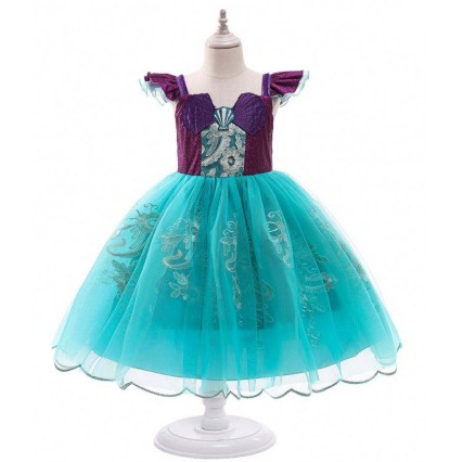 BAIGE Girls Mermaid Ariel Princess Dress Cosplay Costumes For Baby Girl Mermaid Dress Up Children Halloween Clothing BAIGE Girls Mermaid Ariel Princess Dress Cosplay Costumes For Baby Girl Mermaid Dress Up Children Halloween Clothing