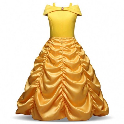 Baige New Arrival Bella Princess Girl Dress Children Costumes Garments SMR012 Baige New Arrival Bella Princess Girl Dress Children Costumes Garments SMR012