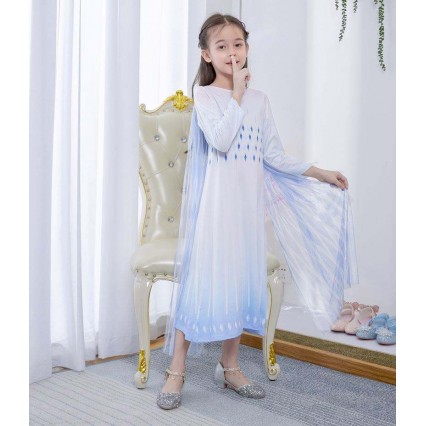 BAIGE White Princess Elsa Dress Girls Dresses Halloween Costumes For Kids TV & Movie Costumes