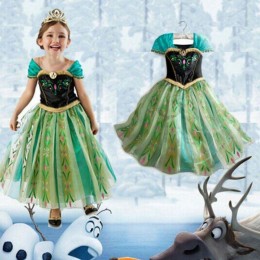Elsa Wholesale Little Girl party Wear Cosplay Clothing Disny Princess Dress BXLSXB