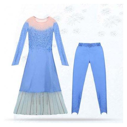 Girls Princess Dress Party Elsa Carnival Frozen 2 Elsa Anna Princess Fancy Dress Kids Costume