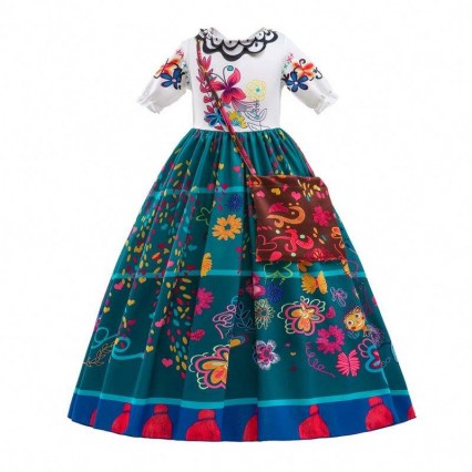 New Fashion Kids Encanto Movie Costume Halloween Mirabel Cosplay Long Dress Barbie Fashionistas Clothes New Fashion Kids Encanto Movie Costume Halloween Mirabel Cosplay Long Dress Barbie Fashionistas Clothes