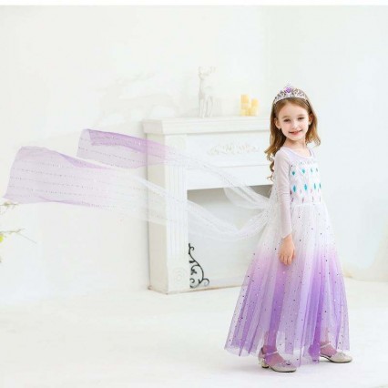 New Girl Princess Elsa dress Kids summer dress for girls Purple Elsa dress for children 2-10 years New Girl Princess Elsa dress Kids summer dress for girls Purple Elsa dress for children 2-10 years