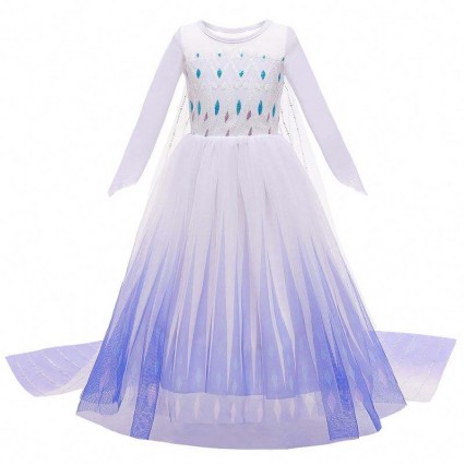 NEW Style Girls Princess Elsa Dress Ball Gown Birthday Kids Cosplay Helloween Clothing Tv/Movie Cosplay Costume NEW Style Girls Princess Elsa Dress Ball Gown Birthday Kids Cosplay Helloween Clothing Tv/Movie Cosplay Costume