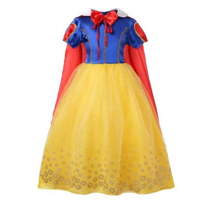 Princess dress Costume White Snow Cosplay Party Dress Girls Halloween Prom Kids Wear Princess dress Costume White Snow Cosplay Party Dress Girls Halloween Prom Kids Wear