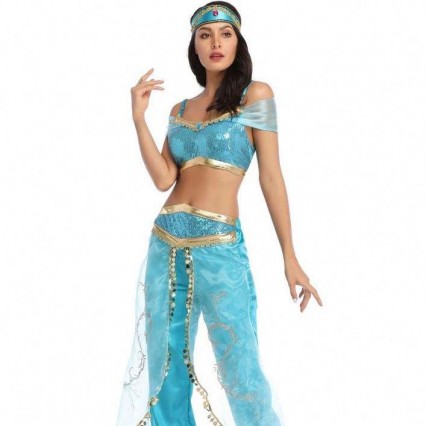 Wholesale Sexy jasmine aladdin pants women costume Princess Costume Adult Arabian Belly Dancer Costume princess jasmine cosplay Wholesale Sexy jasmine aladdin pants women costume Princess Costume Adult Arabian Belly Dancer Costume princess jasmine cosplay
