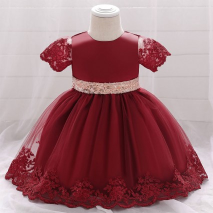 2022 Ceremony Infant 1st Birthday Dress For Baby Girl Clothes Sequin Princess Dresses Party Baptism Clothing 0 1 2 Year 2022 Ceremony Infant 1st Birthday Dress For Baby Girl Clothes Sequin Princess Dresses Party Baptism Clothing 0 1 2 Year