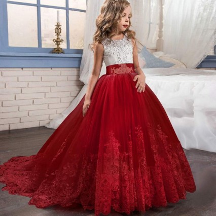 2022 Summer Girls Dress Long Kids Bridesmaid Dresses Children Princess Party Wedding Dress 3 10 14 Years Vestido 2022 Summer Girls Dress Long Kids Bridesmaid Dresses Children Princess Party Wedding Dress 3 10 14 Years Vestido