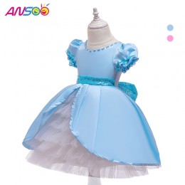 ANSOO Kids Clothes Princess Dresses Butterflies Sequin Tutu Dress Children Halloween Party Costume