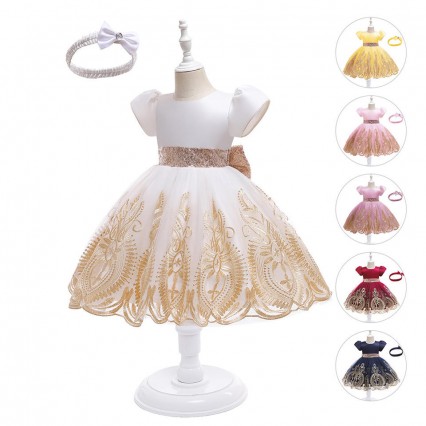 Lace Kids Dresses for Girls Elegant 10 Year Old Children Ball Gown Wedding Party Flower Girls' Princess Dress Up Lace Kids Dresses for Girls Elegant 10 Year Old Children Ball Gown Wedding Party Flower Girls' Princess Dress Up