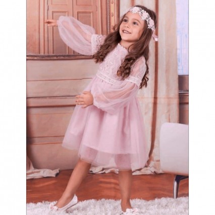 Little Girls White Pink Lace Dress Long Sleeve Flower Kids Princess Pageant Birthday Party Gowns Tulle Vintage Dress 3 8 14 year Little Girls White Pink Lace Dress Long Sleeve Flower Kids Princess Pageant Birthday Party Gowns Tulle Vintage Dress 3 8 14 year