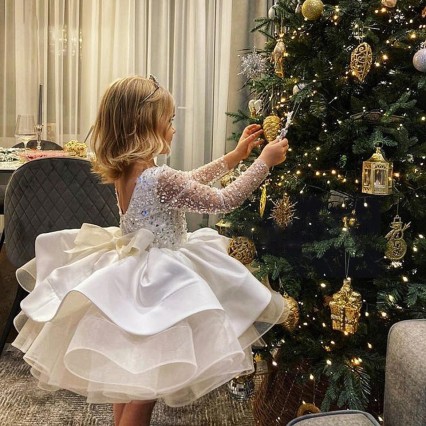 Sequin Ball Gowns Princess Party Flower Girl Wedding Birthday Dress Sequin Ball Gowns Princess Party Flower Girl Wedding Birthday Dress