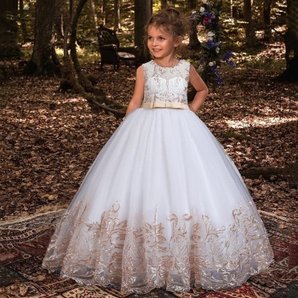 Summer Baby Girls Flower Dress Elegant Lace Embroidery Princess Party Dress Children Kids New Year Birthday Clothes for girls Summer Baby Girls Flower Dress Elegant Lace Embroidery Princess Party Dress Children Kids New Year Birthday Clothes for girls