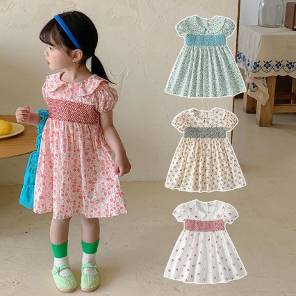 Summer Clothes Charming Girls Dress Cotton Casual Print Children Dresses 2022 New Cute Baby Clothing Wholesale 2-7 Years Old Summer Clothes Charming Girls Dress Cotton Casual Print Children Dresses 2022 New Cute Baby Clothing Wholesale 2-7 Years Old