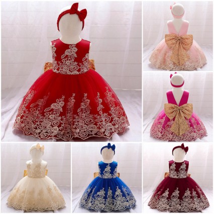 Summer Sequin Big Bow Baby Girl Dress 1st First Birthday Party Wedding Dress For Girl Princess Evening Dresses Kid Clothes Summer Sequin Big Bow Baby Girl Dress 1st First Birthday Party Wedding Dress For Girl Princess Evening Dresses Kid Clothes