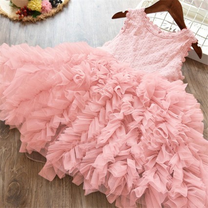 Summer Toddler Girl Dresses Kids Lace Flower Ball Gown Children Girls Fluffy Cake Smash Dress Princess Party Clothing Summer Toddler Girl Dresses Kids Lace Flower Ball Gown Children Girls Fluffy Cake Smash Dress Princess Party Clothing