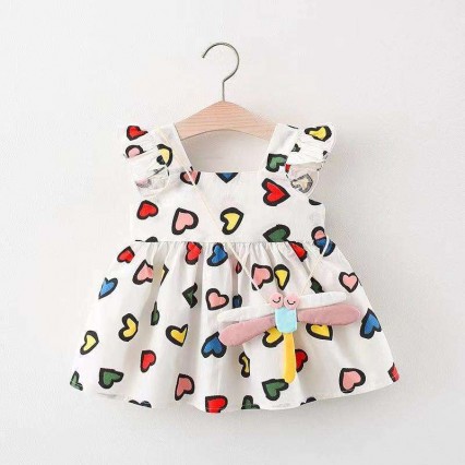 Wholesale Kids Girls Dress Baby Summer Rainbow Toddler Sleeveless Princess Newborn Dresses Clothing for 1-4y Costume with Bag Wholesale Kids Girls Dress Baby Summer Rainbow Toddler Sleeveless Princess Newborn Dresses Clothing for 1-4y Costume with Bag