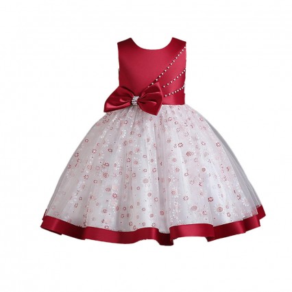 Flower Girl Wedding Princess Dress Piano Performance Dress for 1st Year Old Birthday Party Flower Girl Wedding Princess Dress Piano Performance Dress for 1st Year Old Birthday Party