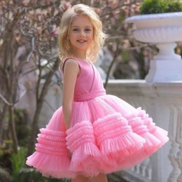 2022 hot girls selling clothes Tulle girls wedding party dresses princes dress for kids
